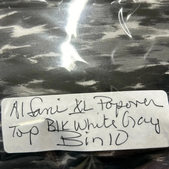 Alfani Women’s XL Popover Top V Neck Stretch 3/4 Sleeve Business Casual Slinky - Picture 11 of 11